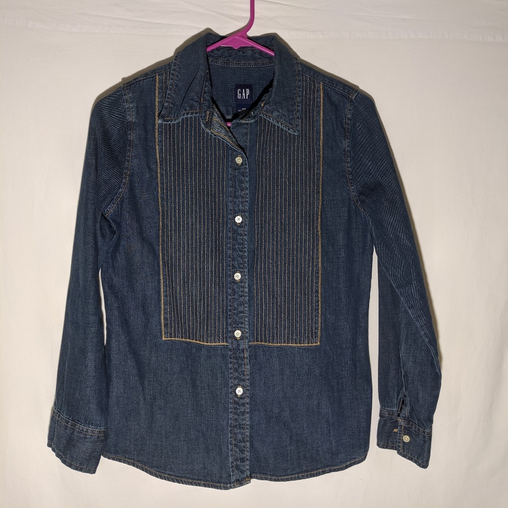 GAP Western Cowgirl Chambray Shirt XS -69